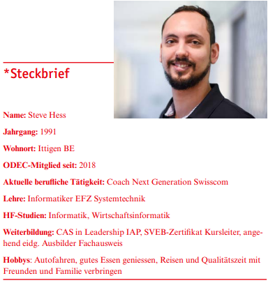 Steve Hess Steckbrief